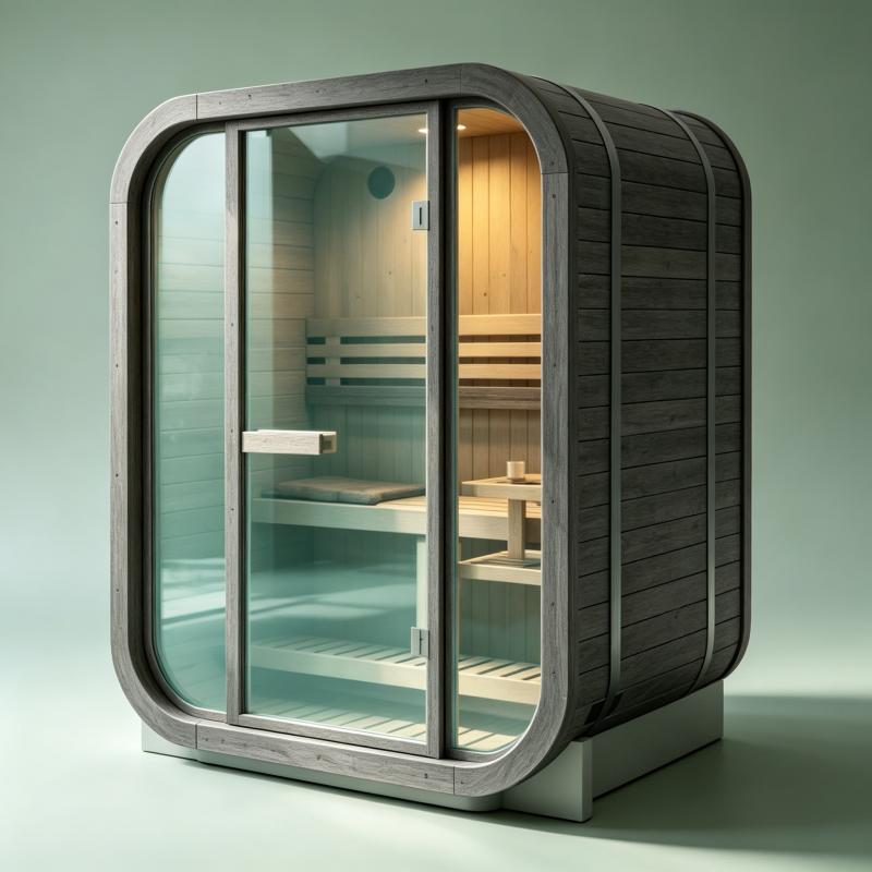 Spa Wellness Resorts - غرفة ساونا كبيرة مخصصة، كابينة خشبية