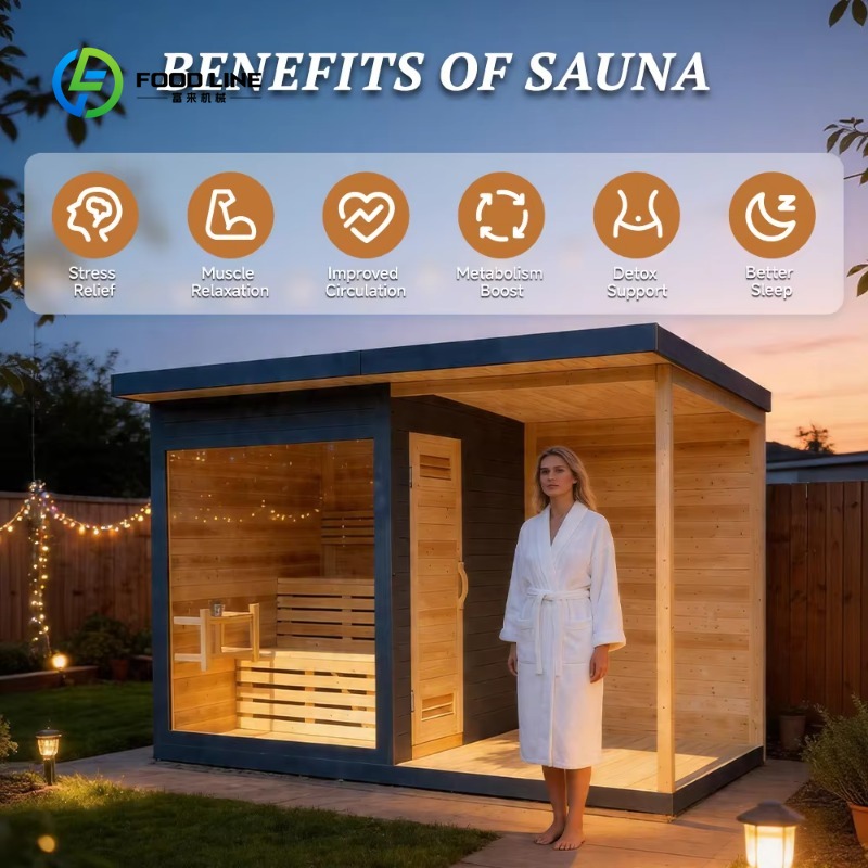 منزل ساونا خارجي مخصص مع حوض ا - مراجعة Spa Wellness Resorts وسعره