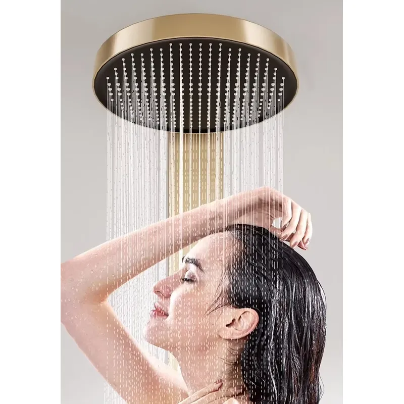 طقم لوحة دش نحاسية بتصميم مطر  - مراجعة Spa & Wellness Dr Roy Sothers وسعره